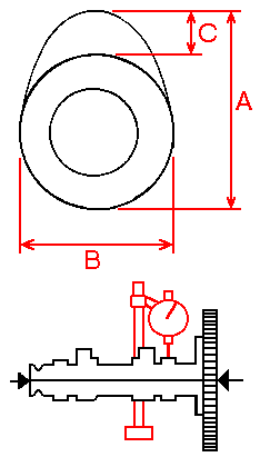 Camshaft dimensions diagram